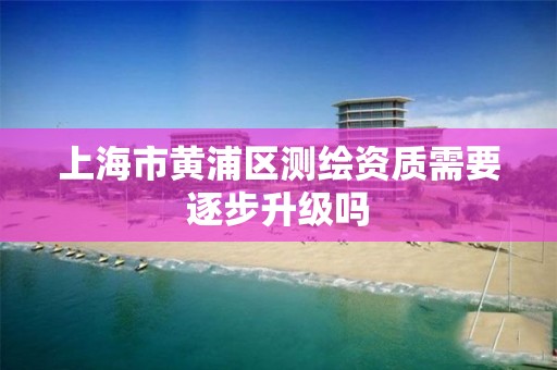 上海市黃浦區測繪資質需要逐步升級嗎