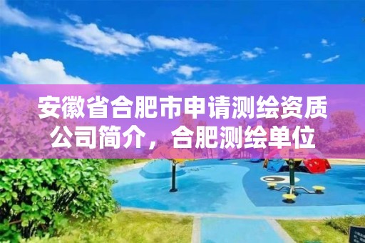 安徽省合肥市申請測繪資質公司簡介，合肥測繪單位