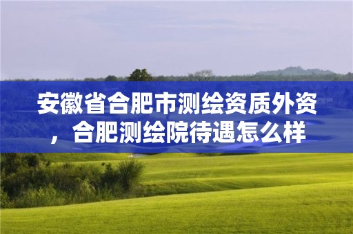 安徽省合肥市測繪資質外資，合肥測繪院待遇怎么樣