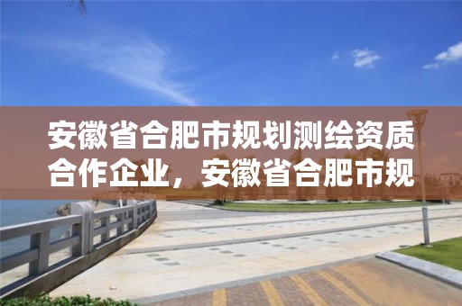 安徽省合肥市規劃測繪資質合作企業，安徽省合肥市規劃測繪資質合作企業名單