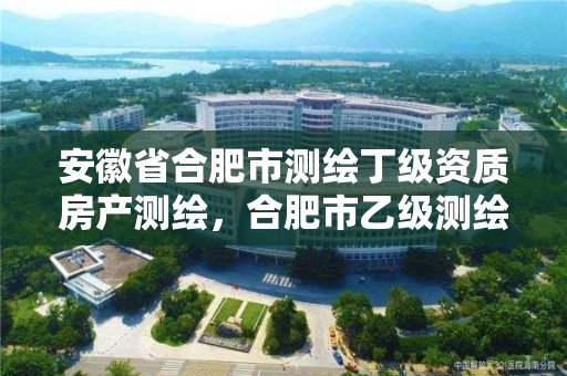 安徽省合肥市測繪丁級資質房產測繪，合肥市乙級測繪公司