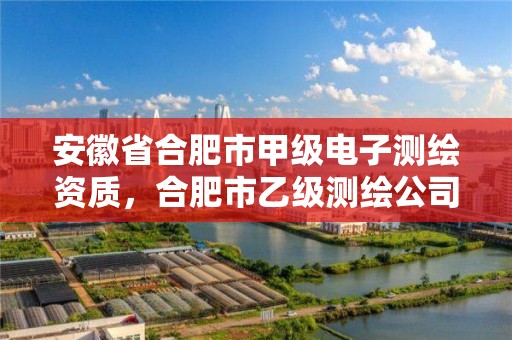 安徽省合肥市甲級電子測繪資質，合肥市乙級測繪公司