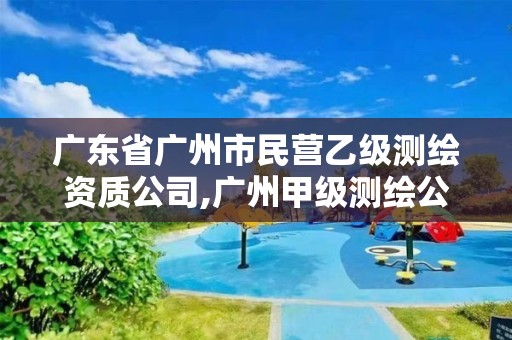 廣東省廣州市民營乙級測繪資質公司,廣州甲級測繪公司