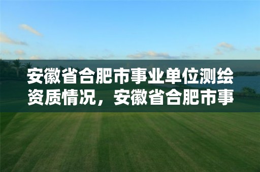 安徽省合肥市事業單位測繪資質情況，安徽省合肥市事業單位測繪資質情況公示