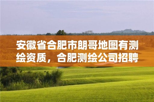 安徽省合肥市朗哥地圖有測(cè)繪資質(zhì)，合肥測(cè)繪公司招聘