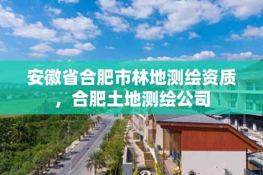 安徽省合肥市林地測(cè)繪資質(zhì)，合肥土地測(cè)繪公司