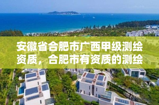 安徽省合肥市廣西甲級測繪資質(zhì)，合肥市有資質(zhì)的測繪公司