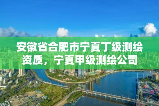 安徽省合肥市寧夏丁級測繪資質(zhì)，寧夏甲級測繪公司