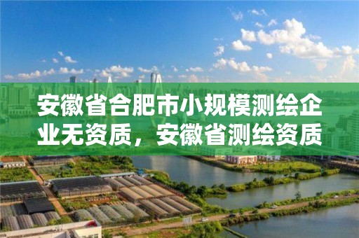 安徽省合肥市小規模測繪企業無資質，安徽省測繪資質延期公告