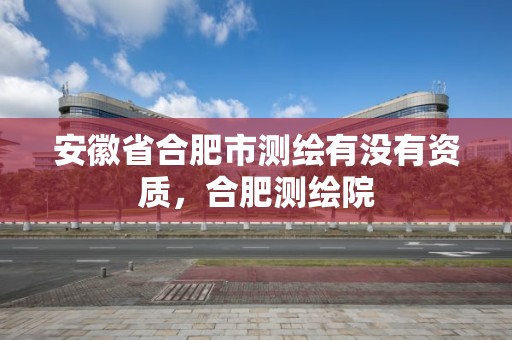 安徽省合肥市測繪有沒有資質，合肥測繪院