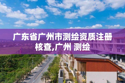 廣東省廣州市測繪資質注冊核查,廣州 測繪