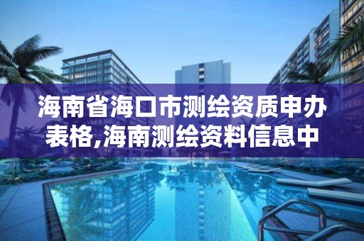 海南省海口市測繪資質(zhì)申辦表格,海南測繪資料信息中心