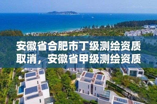 安徽省合肥市丁級(jí)測繪資質(zhì)取消，安徽省甲級(jí)測繪資質(zhì)單位