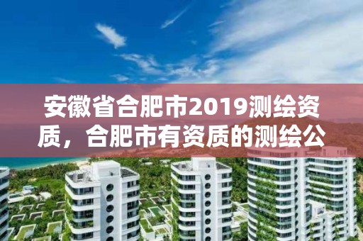 安徽省合肥市2019測繪資質，合肥市有資質的測繪公司