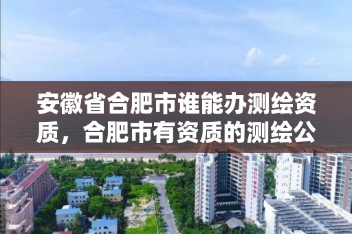 安徽省合肥市誰能辦測繪資質，合肥市有資質的測繪公司