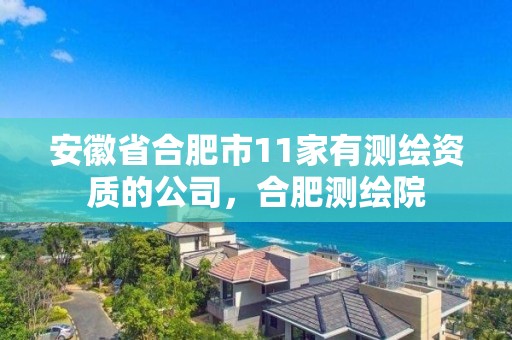 安徽省合肥市11家有測繪資質(zhì)的公司，合肥測繪院