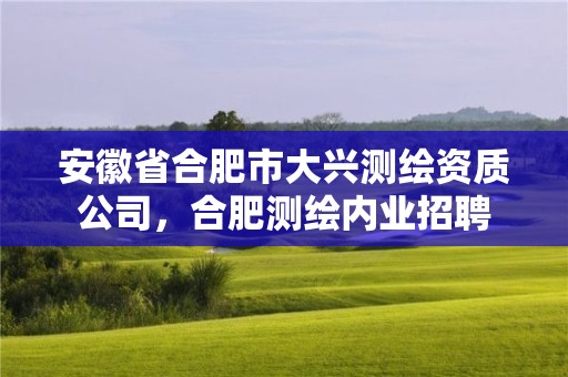 安徽省合肥市大興測繪資質(zhì)公司，合肥測繪內(nèi)業(yè)招聘