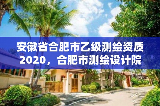 安徽省合肥市乙級測繪資質2020，合肥市測繪設計院