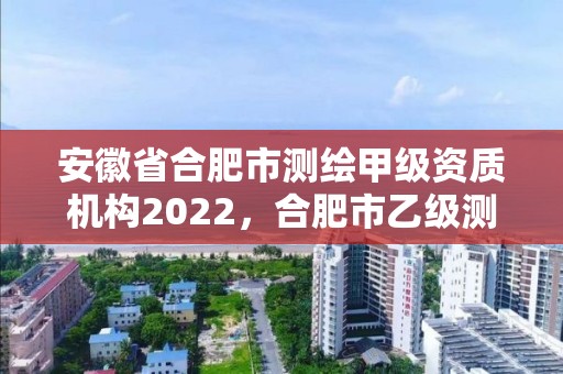 安徽省合肥市測繪甲級資質機構2022，合肥市乙級測繪公司