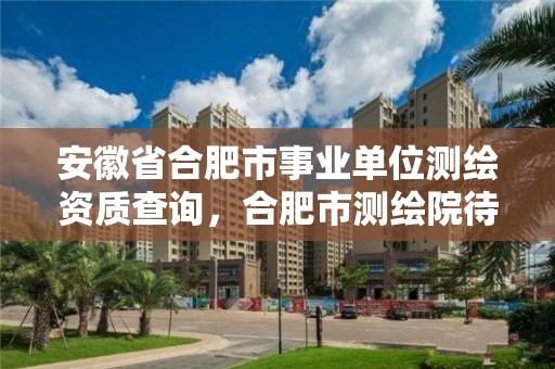 安徽省合肥市事業(yè)單位測(cè)繪資質(zhì)查詢，合肥市測(cè)繪院待遇怎么樣