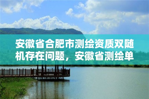 安徽省合肥市測繪資質雙隨機存在問題，安徽省測繪單位名錄