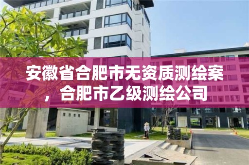 安徽省合肥市無資質測繪案，合肥市乙級測繪公司