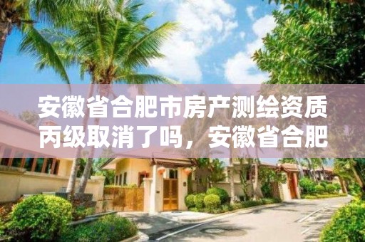 安徽省合肥市房產測繪資質丙級取消了嗎，安徽省合肥市房產測繪資質丙級取消了嗎