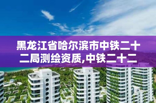 黑龍江省哈爾濱市中鐵二十二局測繪資質(zhì),中鐵二十二局黑龍江分公司。