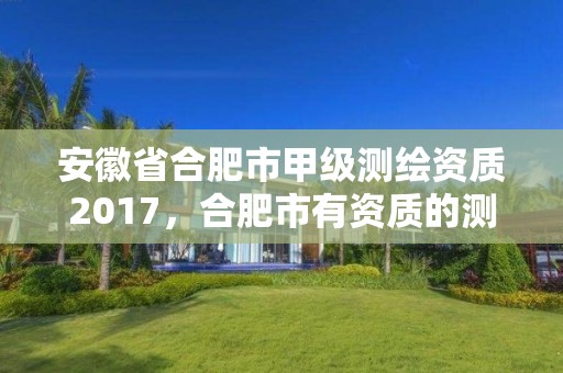 安徽省合肥市甲級測繪資質(zhì)2017，合肥市有資質(zhì)的測繪公司