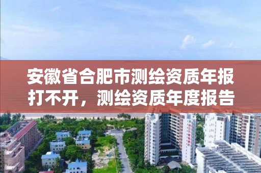 安徽省合肥市測繪資質年報打不開，測繪資質年度報告在哪個平臺上