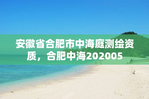 安徽省合肥市中海庭測繪資質，合肥中海202005