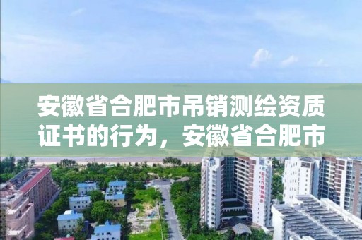 安徽省合肥市吊銷測繪資質證書的行為，安徽省合肥市吊銷測繪資質證書的行為是否違法