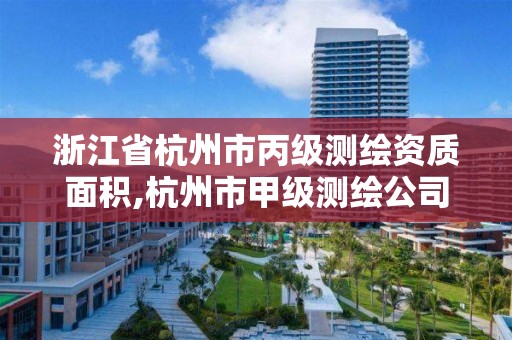 浙江省杭州市丙級測繪資質(zhì)面積,杭州市甲級測繪公司