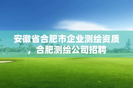 安徽省合肥市企業測繪資質，合肥測繪公司招聘