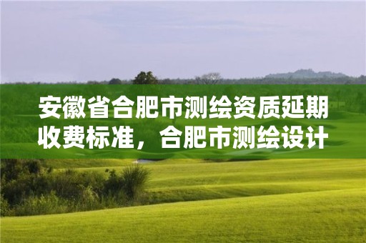 安徽省合肥市測繪資質(zhì)延期收費標準，合肥市測繪設計研究院官網(wǎng)