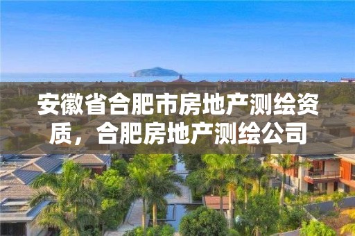 安徽省合肥市房地產測繪資質，合肥房地產測繪公司