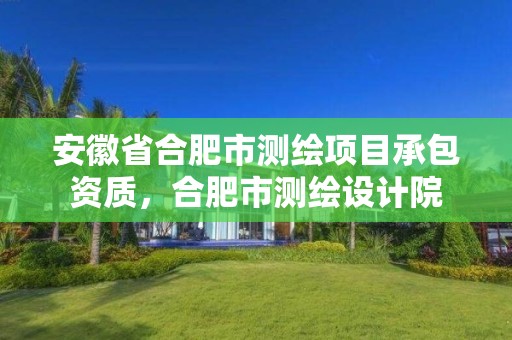 安徽省合肥市測繪項目承包資質(zhì)，合肥市測繪設(shè)計院