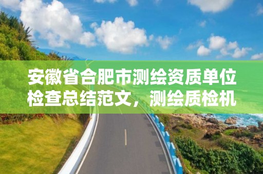 安徽省合肥市測繪資質單位檢查總結范文，測繪質檢機構