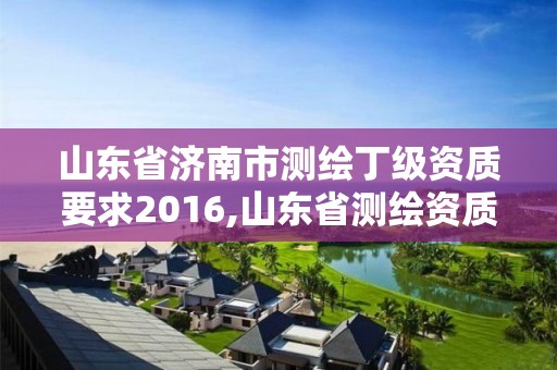 山東省濟南市測繪丁級資質要求2016,山東省測繪資質管理規定