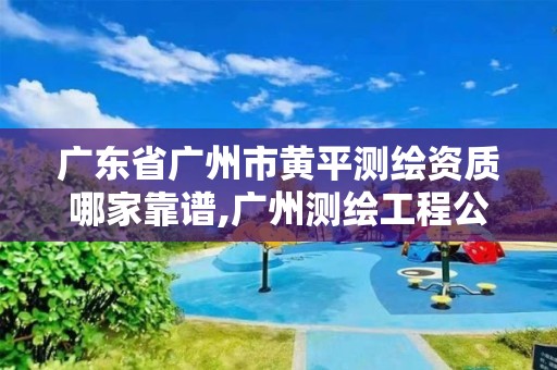 廣東省廣州市黃平測繪資質哪家靠譜,廣州測繪工程公司。