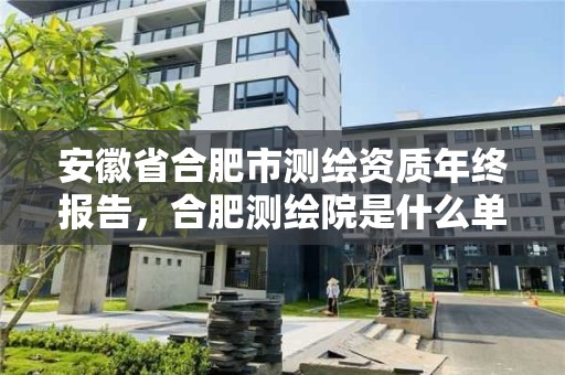 安徽省合肥市測繪資質年終報告，合肥測繪院是什么單位