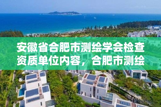 安徽省合肥市測(cè)繪學(xué)會(huì)檢查資質(zhì)單位內(nèi)容，合肥市測(cè)繪設(shè)計(jì)