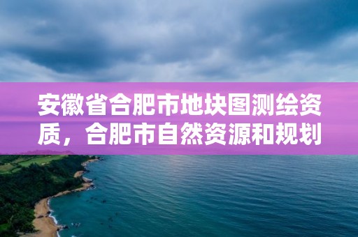 安徽省合肥市地塊圖測(cè)繪資質(zhì)，合肥市自然資源和規(guī)劃局測(cè)繪地理信息管理處