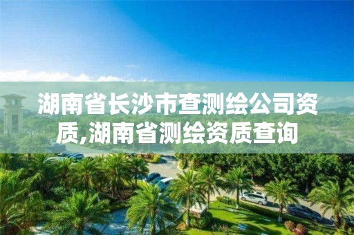 湖南省長沙市查測繪公司資質,湖南省測繪資質查詢