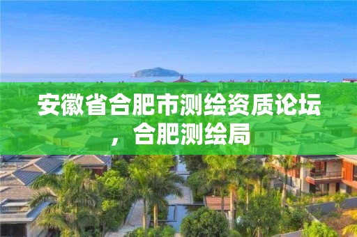 安徽省合肥市測(cè)繪資質(zhì)論壇，合肥測(cè)繪局