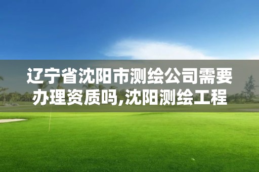 遼寧省沈陽市測繪公司需要辦理資質嗎,沈陽測繪工程師招聘。