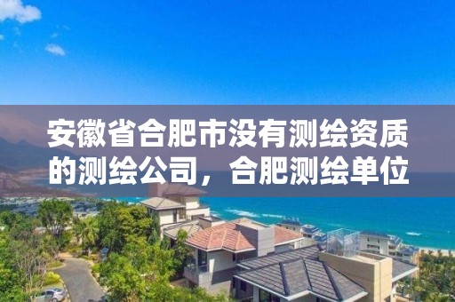 安徽省合肥市沒有測繪資質的測繪公司，合肥測繪單位