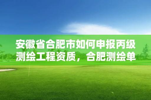 安徽省合肥市如何申報丙級測繪工程資質，合肥測繪單位