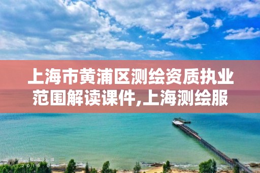 上海市黃浦區測繪資質執業范圍解讀課件,上海測繪服務中心