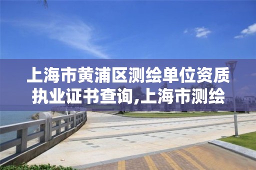 上海市黃浦區測繪單位資質執業證書查詢,上海市測繪資質單位名單。